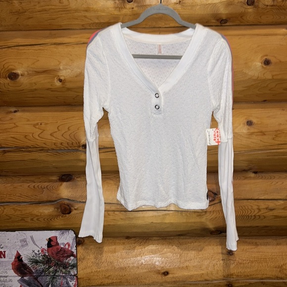 Free People NWT Recovery Layer Size M & L in White Combo - Picture 5 of 11
